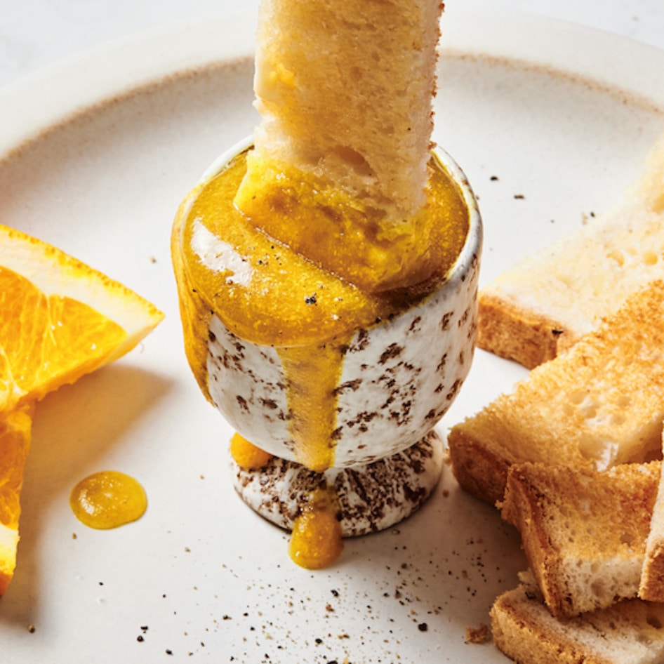 Homemade Dippy Vegan Egg Yolk